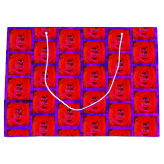 Rose Red Love Notes, Large Gift Bag