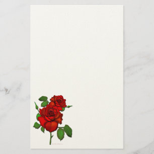 Rose Red Stationery