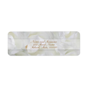 Rose return address label customizable tag