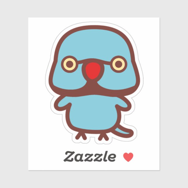 Rose-ringed parakeet / Blue male (Sheet)