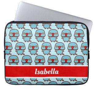 Rose-ringed parakeet / Blue male Laptop Sleeve