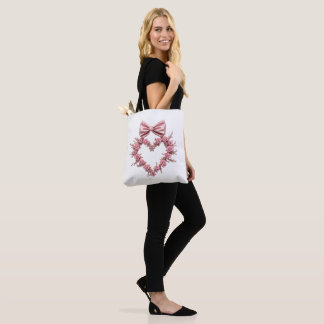 Rose romantique Sac fourre-tout de coeur parfait p