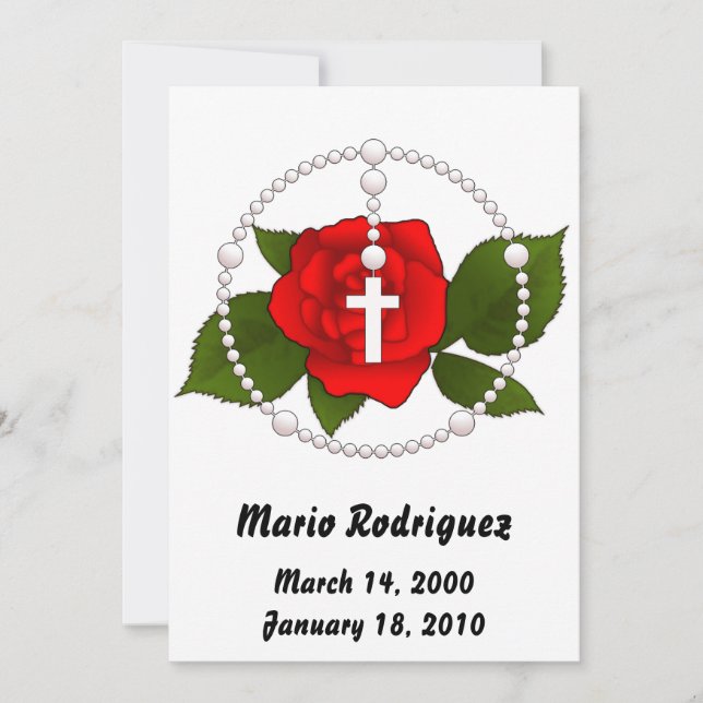 Rose Rosary Invite (Front)