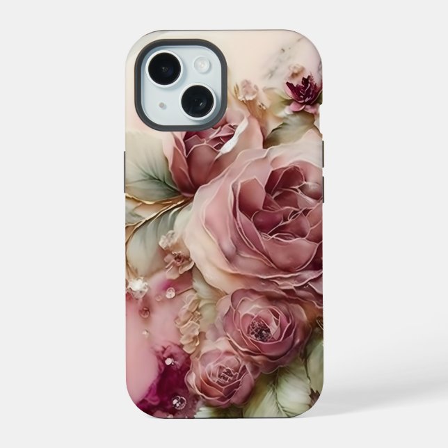 Rose rose et ivoire (Verso)