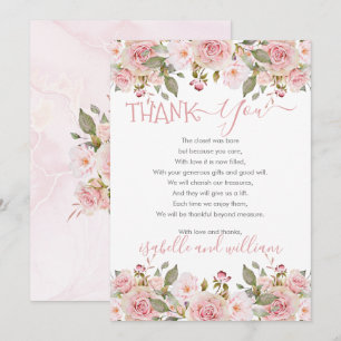 Rose Rose Floral Floroms Baby shower Merci