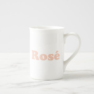 "Rose" Rose light pink white Bone China Mug