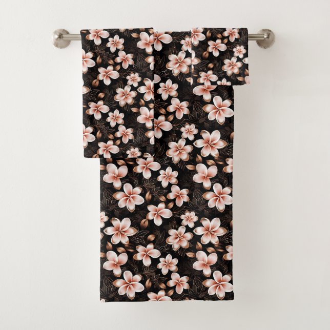 Rose rose noire noire noire Floral or (En situation)