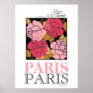 Rose Rose Paris Poster vintage Français