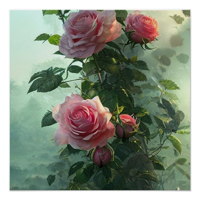 Rose rose - Poster (Devant)