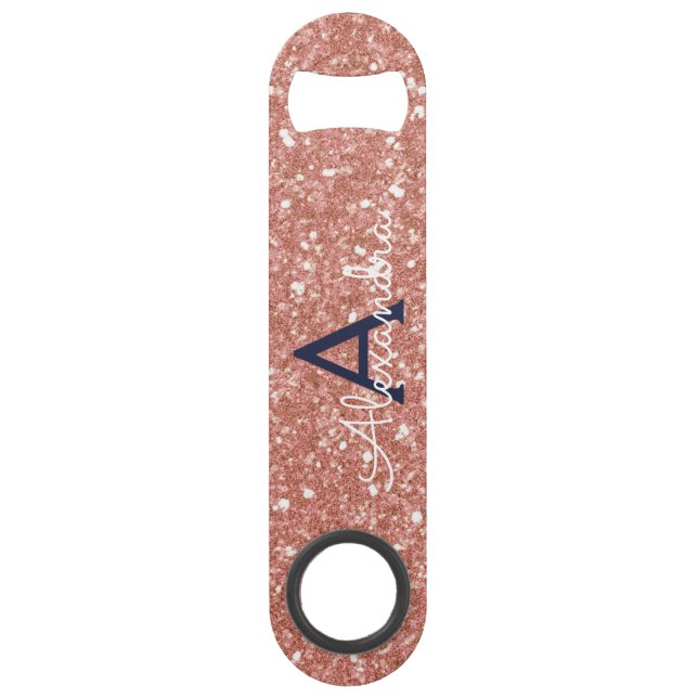Rose Rose Rose Gold Marine Parties scintillant ble (Devant)