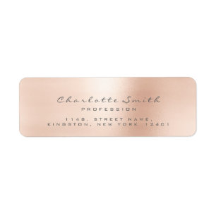 Rose rose rose pâle Nom RSVP gris