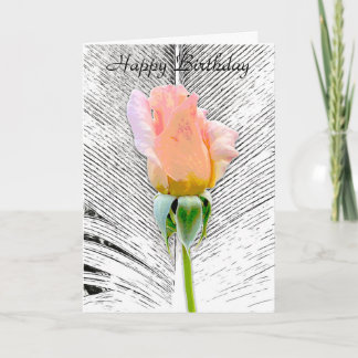 ROSE ROSE ROSE ROSE PEU HEUREUX CARTE DE SALUT D'A