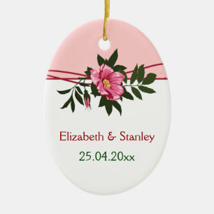 Rose rose sauvage mariage gardien ornement