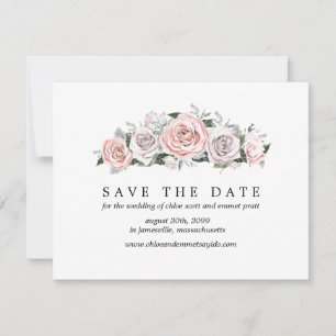 Rose rose violet Enregistrer la carte de date avec