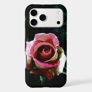 Rose rouge peinte à l'huile