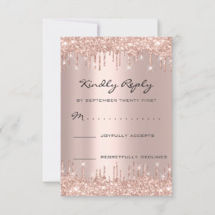 Rose RSVP Blush Drives Parties scintillant nuptial