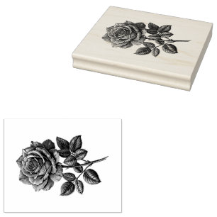 Rose Rubber Stamp