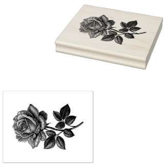 Rose Rubber Stamp