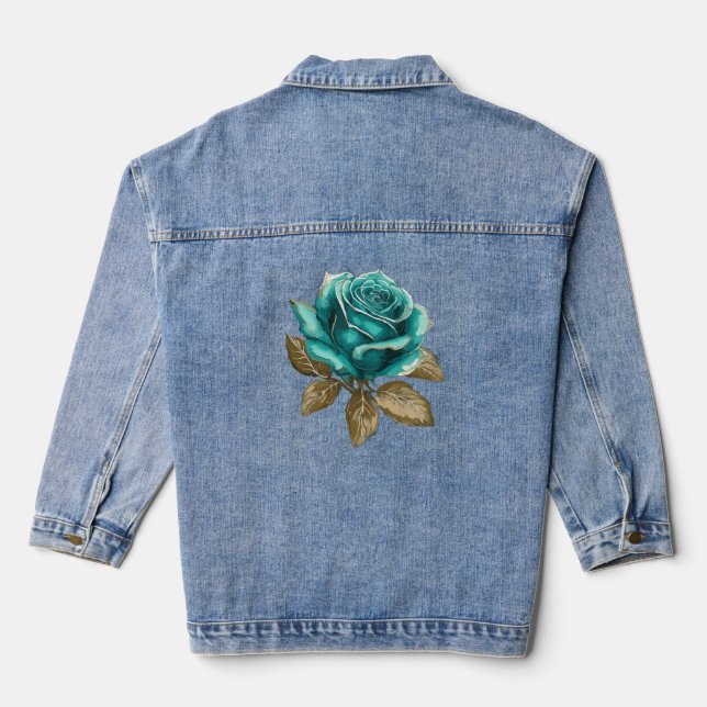 Rose sarcelle vintage  (Verso)