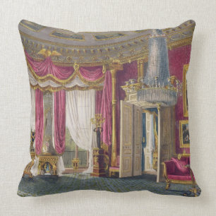 Rose Satin Drawing Room (second view) Carlton Hous Throw Pillow