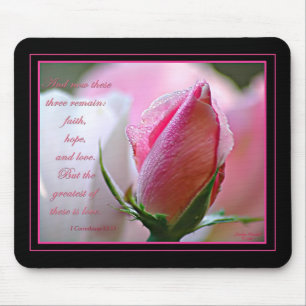 Rose Scripture Mousepad