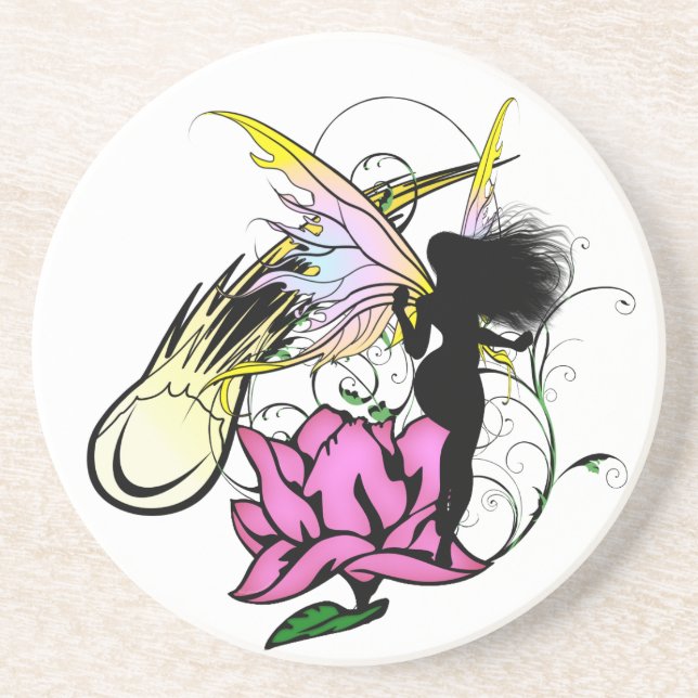 Rose Shadow Fairy Coaster (Front)