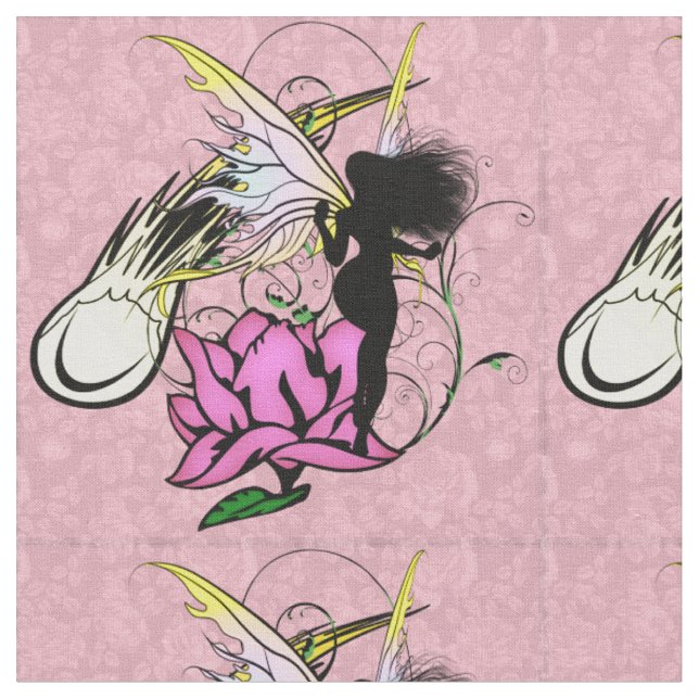 Rose Shadow Fairy Fabric (Close Up)