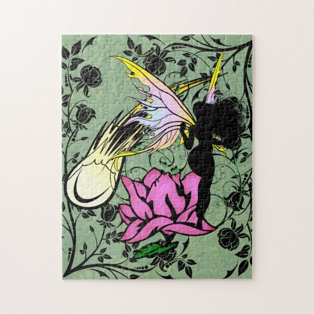 Rose Shadow Fairy Jigsaw Puzzle (Vertical)