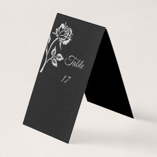 Rose simple en argent