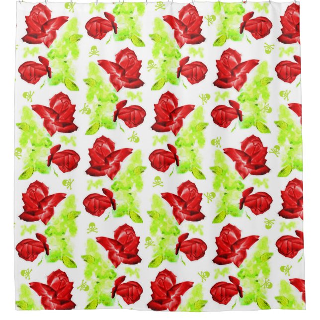 Rose Skulls Colourful Pattern (Front)