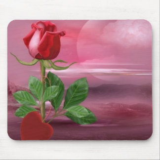 rose sky - customizable with your text mouse pad
