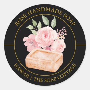 Rose Soap label