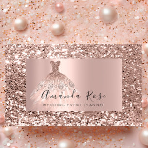 Rose Spark Wedding Event Planner Fashion Blogger Appointment Card