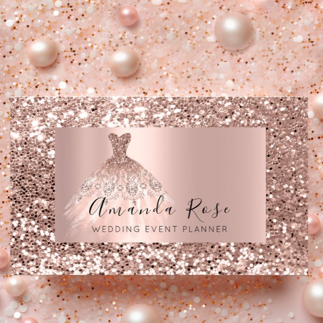 Rose Spark Wedding Event Planner Fashion Blogger Appointment Card (Creator Uploaded)