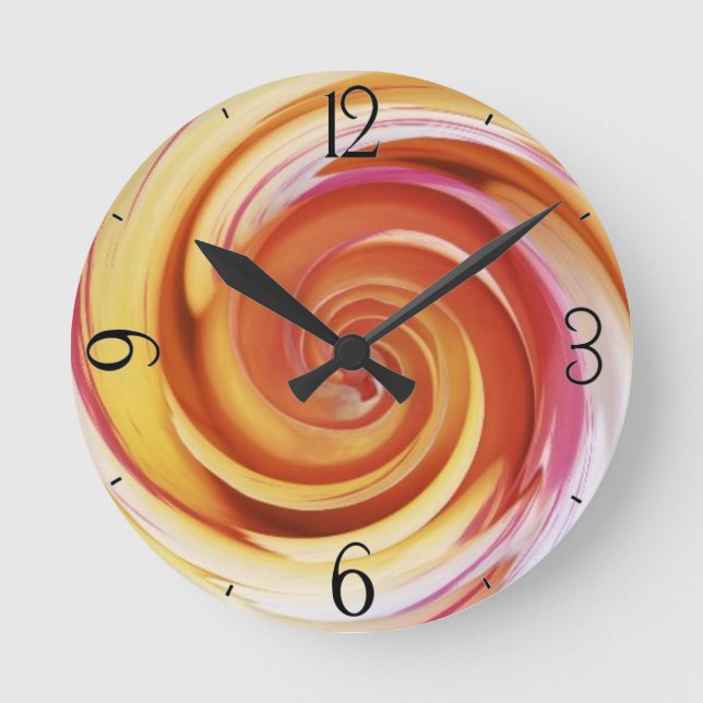Rose Spiral Clock (Front)