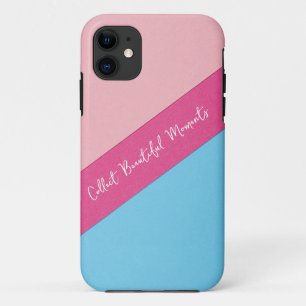 Rose sur Coque iphone arrière - plan bleu