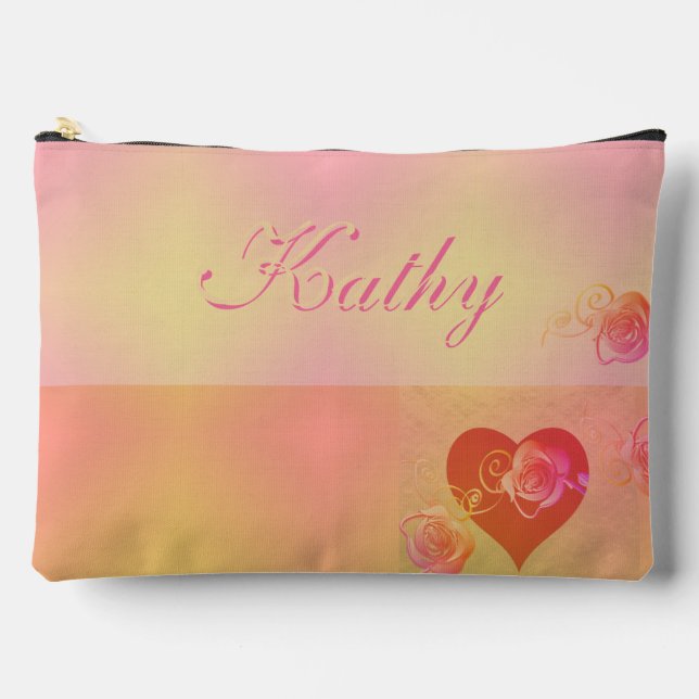 Rose Sweethearts w/Name Print Cut Sew Bag (Front)