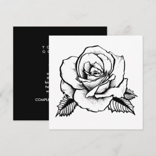 rose tattoo invitation