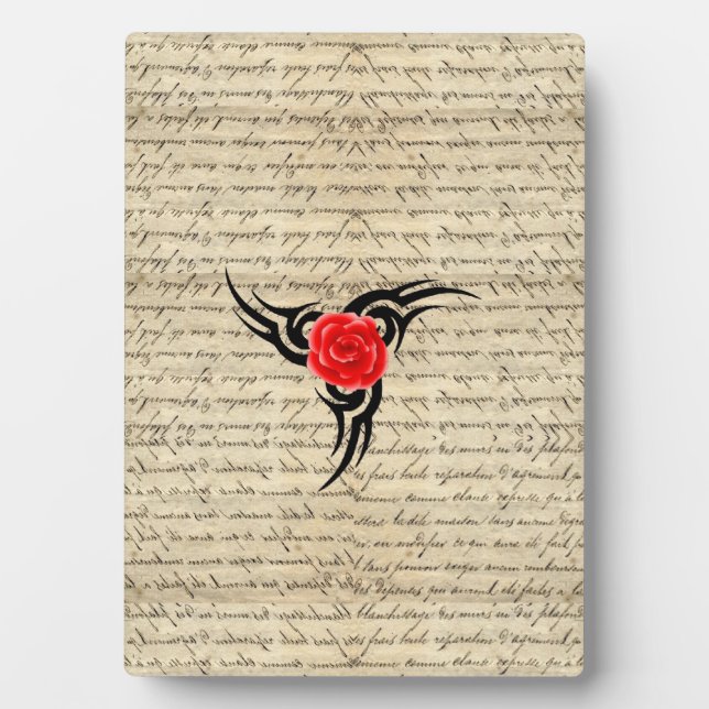 Rose Tattoo Plaque (Front)