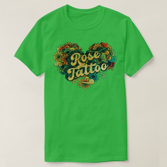 Rose Tattoo T-Shirt (Design Front)