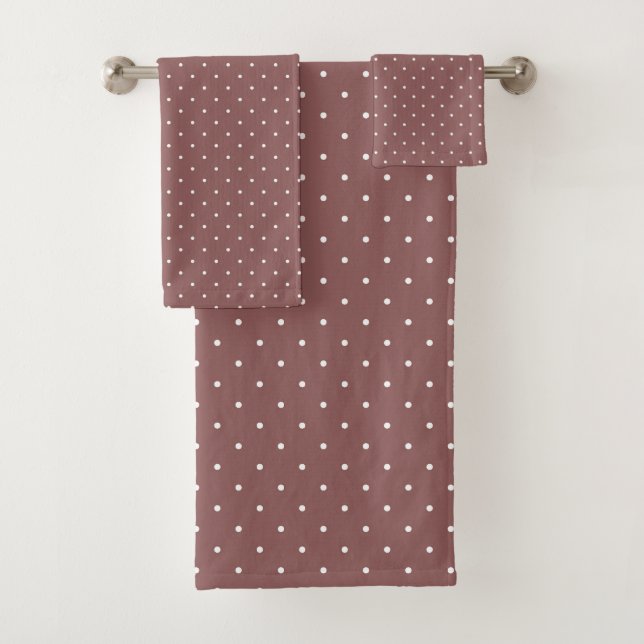 Rose Taupe et points blancs (En situation)