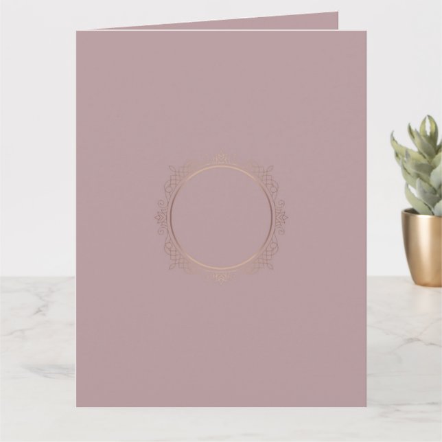 Rose tendance Gold Custom Elegant Blank Modèle (Petite plante)