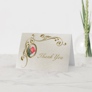 Rose Thank You Card