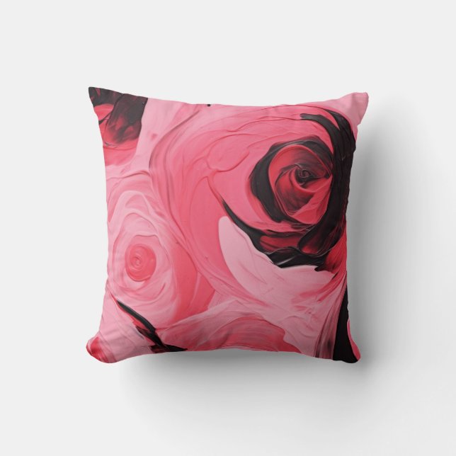 rose throw pillow (Front)