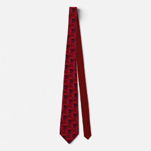 Rose Tie Beautiful Red Rose Neckties Romantic Gift