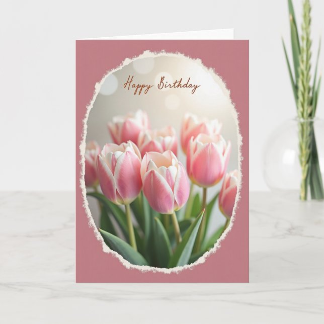 Rose Tinted Birthday Card (Front)
