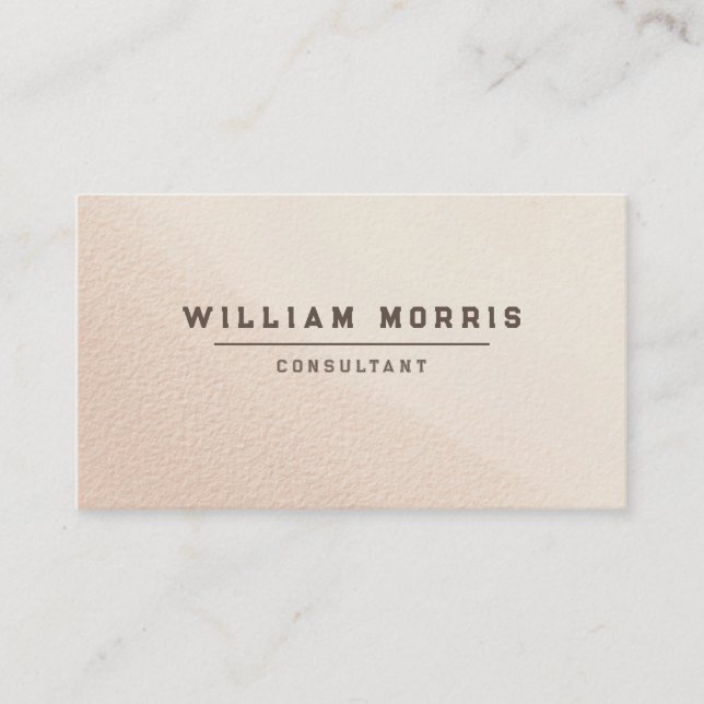 Rose Tone Minimalist QR Code Professional  Business Card (Front)
