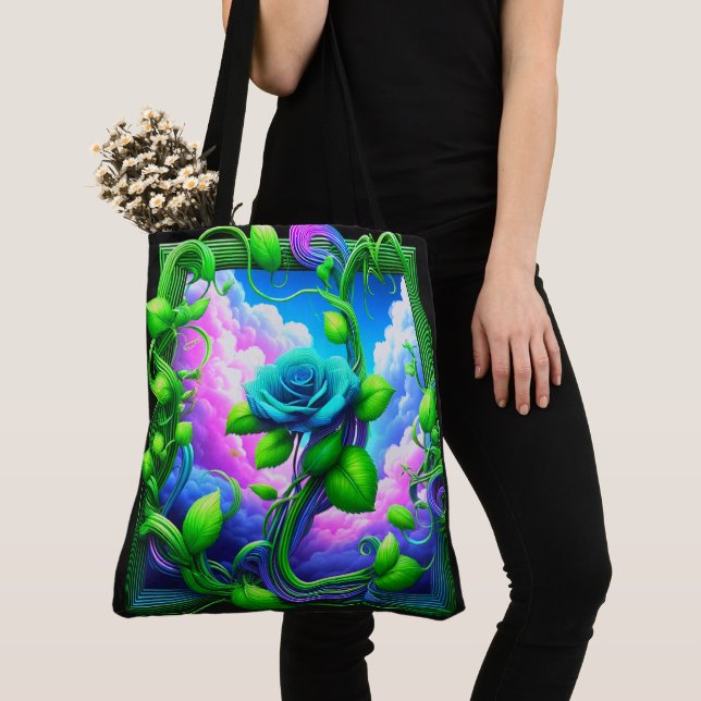 Rose Tote Bag (Close Up)