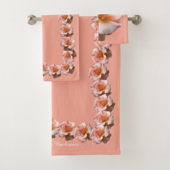 Rose Towel Sets Personalized Wild Rose Towels (Insitu)