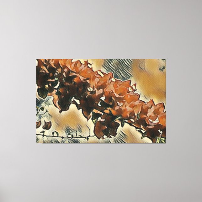 Rose Tree Art Canvas Print (Front)